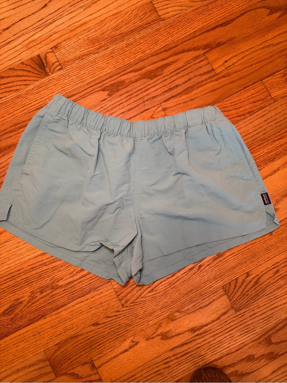 Patagonia Women's Seafoam Elastic-Waist Athletic Shorts